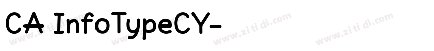 CA InfoTypeCY字体转换